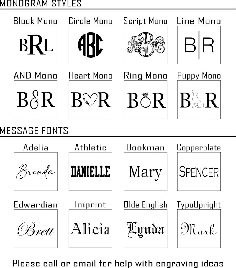 Engraving Fonts